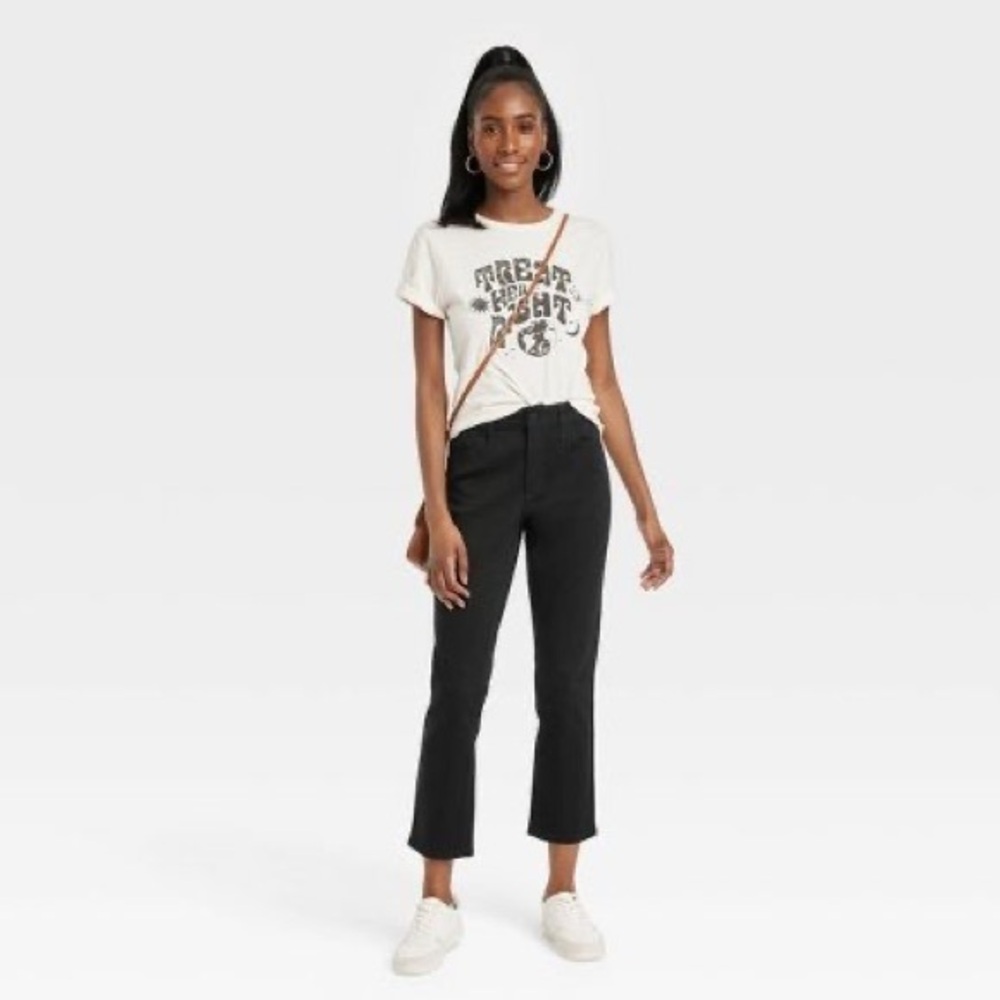 Universal Thread High Rise Straight Strech Jeans | Black 24